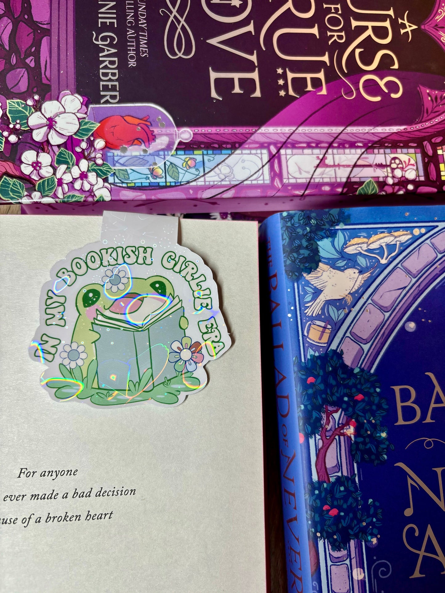In My Bookish Girlie Era Frog Magnetic Bookmark