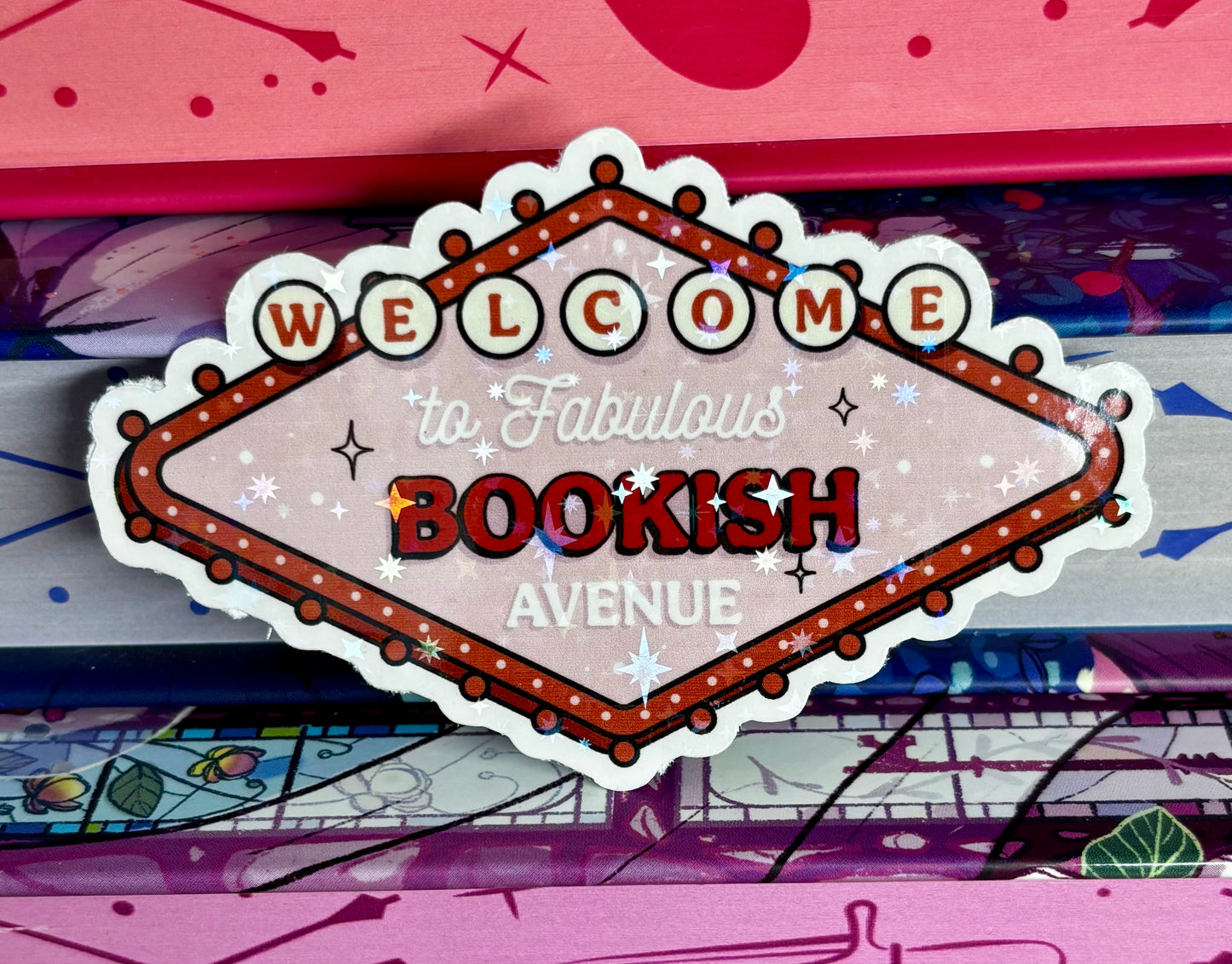 Welcome To Fabulous Bookish Avenue Sticker