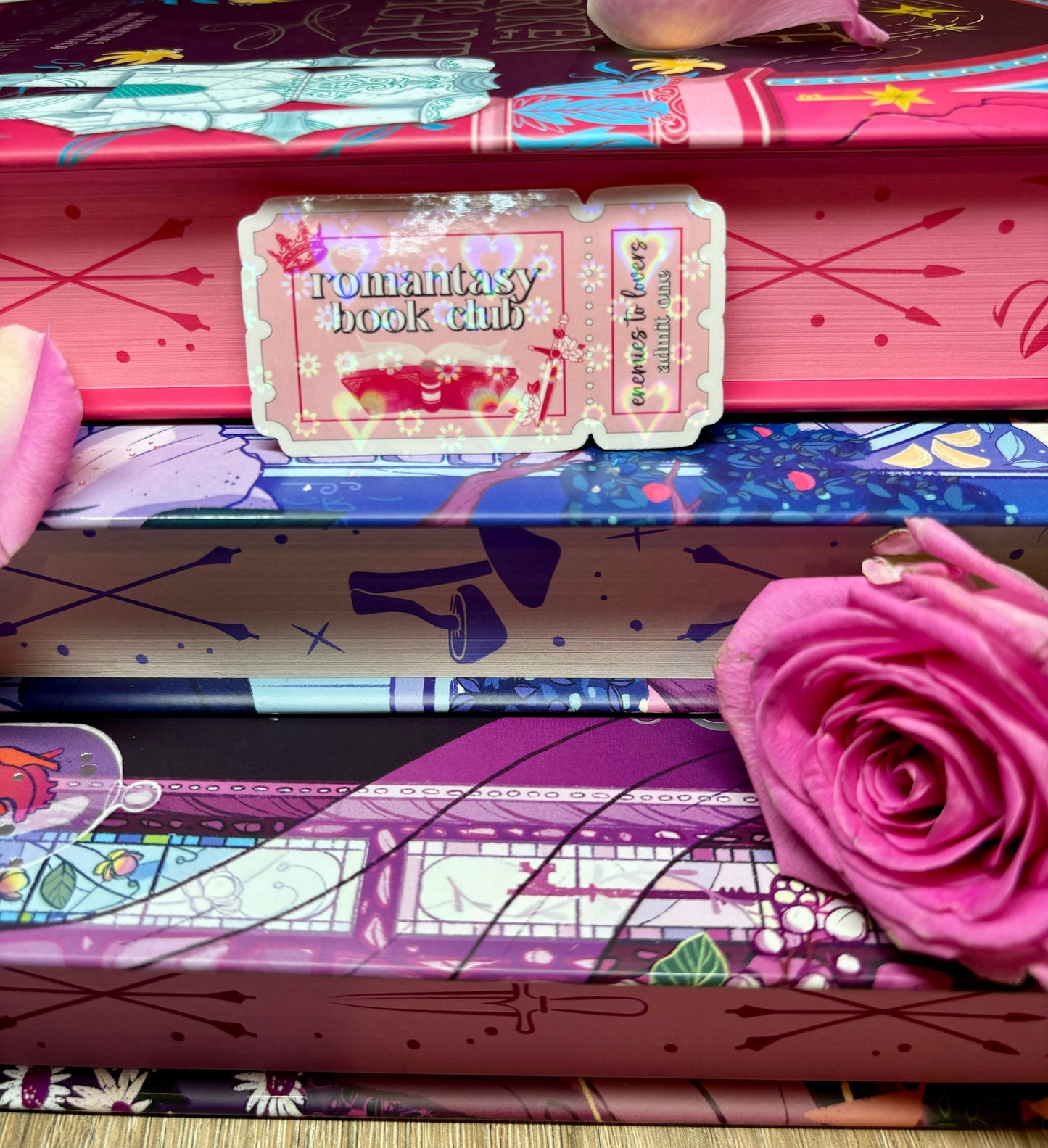Mini Romantasy Book Club Ticket Sticker