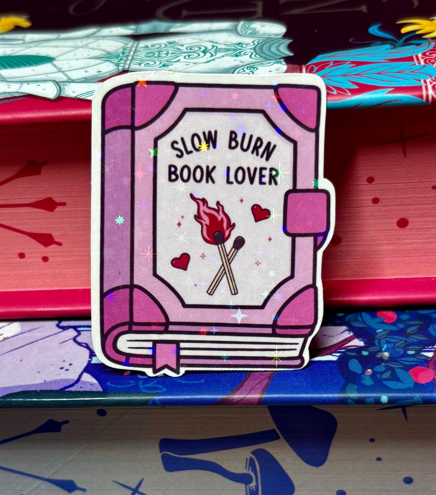 Mini Slow Burn Book Lover Sticker