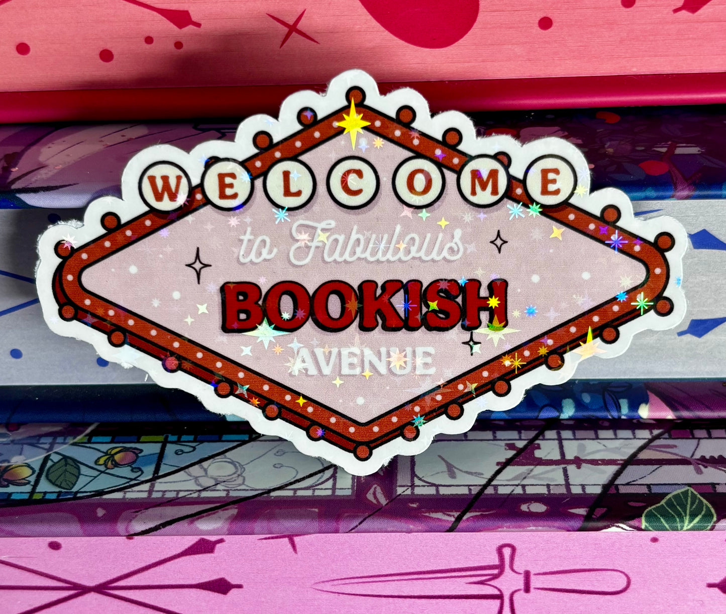 Welcome To Fabulous Bookish Avenue Sticker
