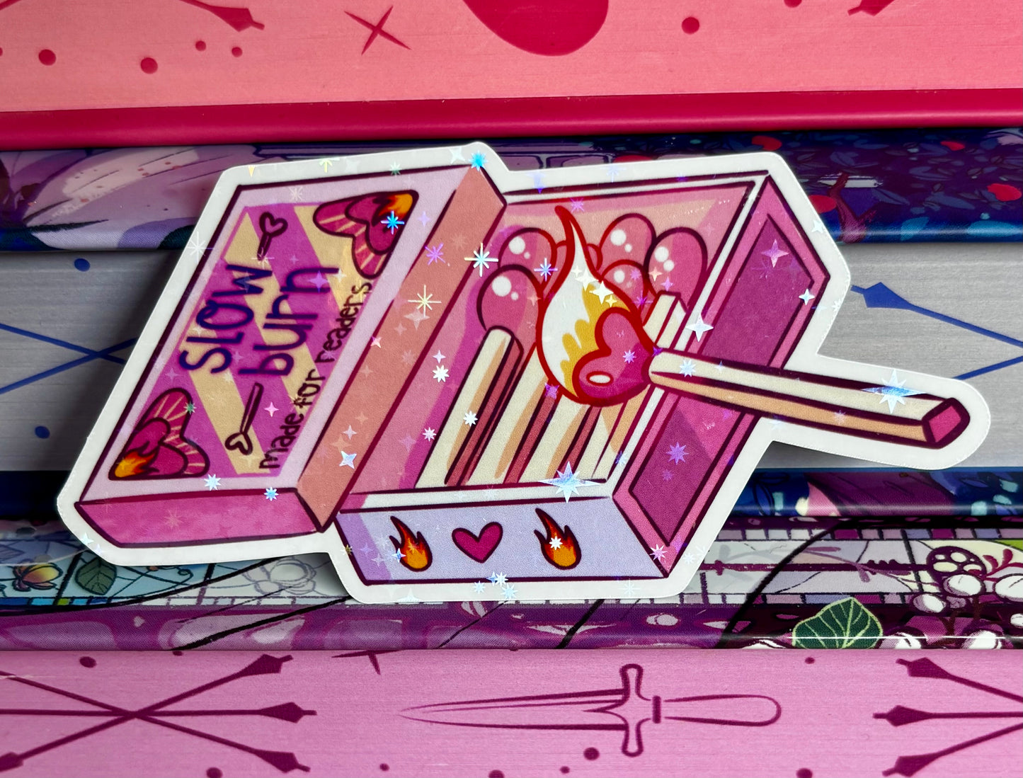 Cute Slow Burn Matches Sticker