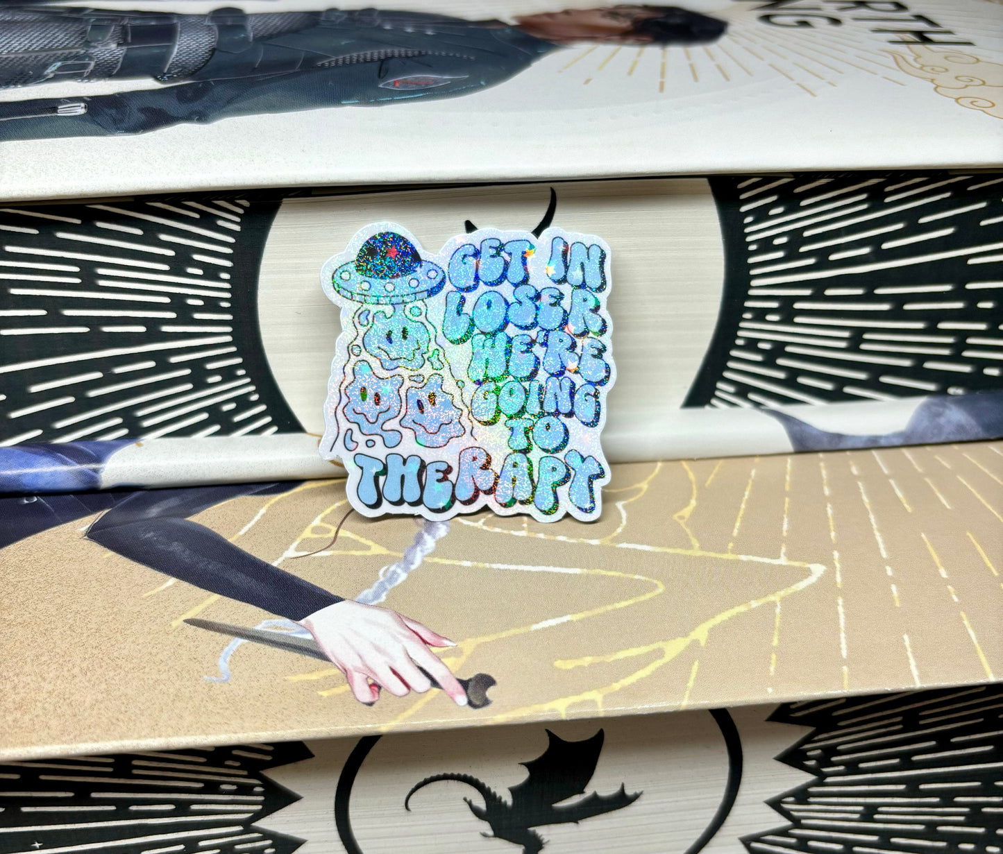 Mini Get In Loser We're Going To Therapy Aliens Sticker