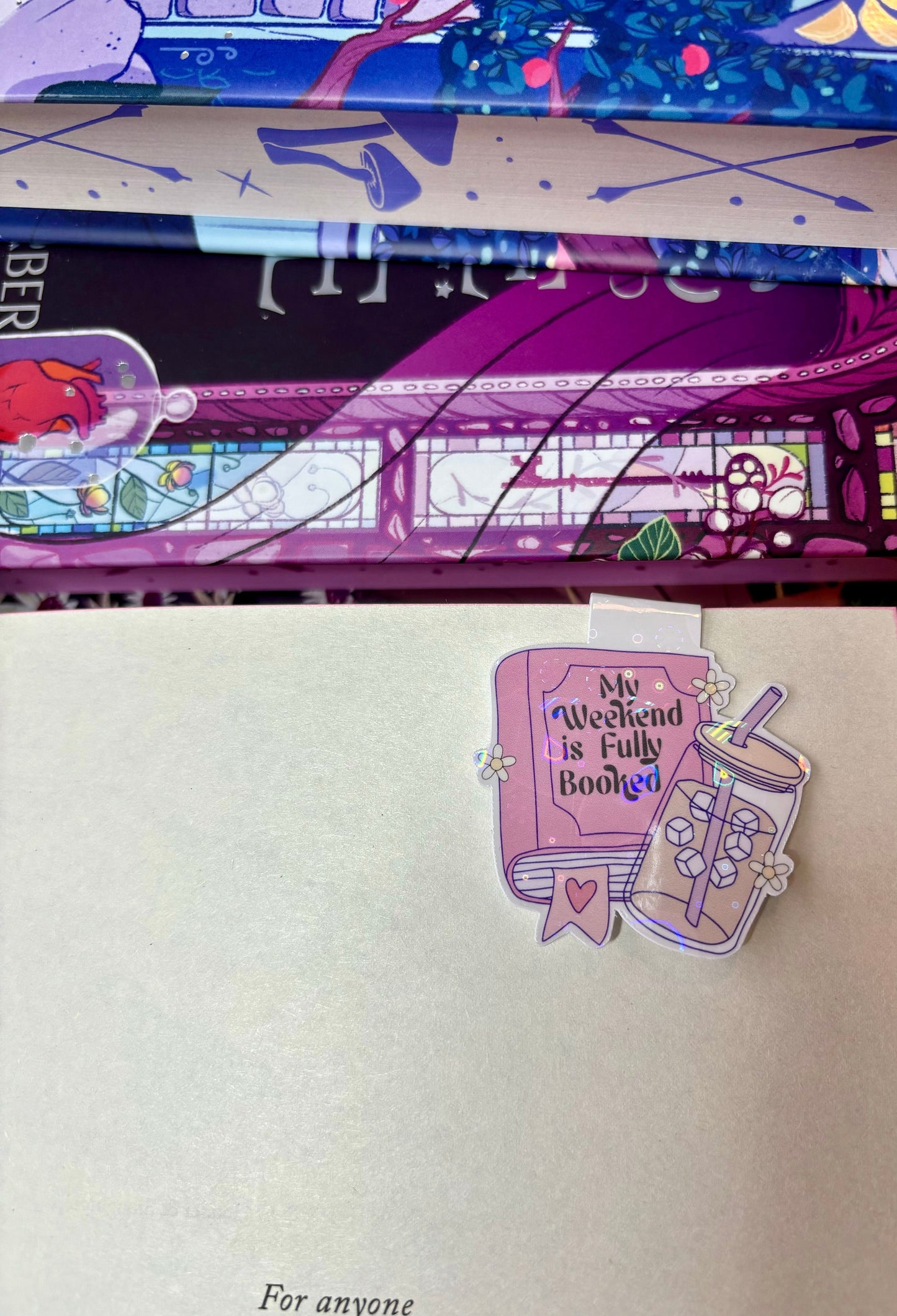 Mini My Weekend Is Fully Booked Magnetic Bookmark