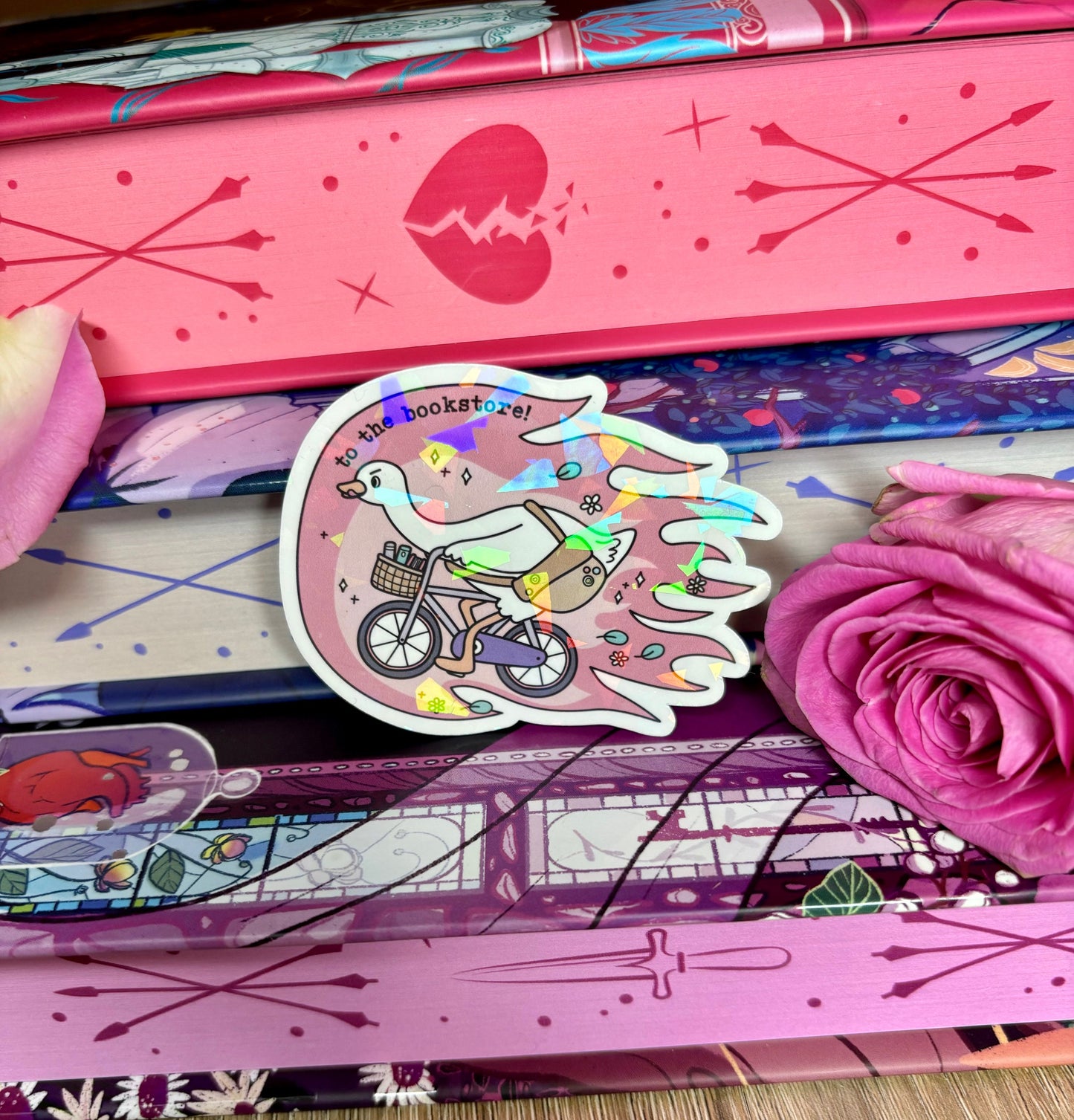 Silly Goose To The Bookstore Sticker