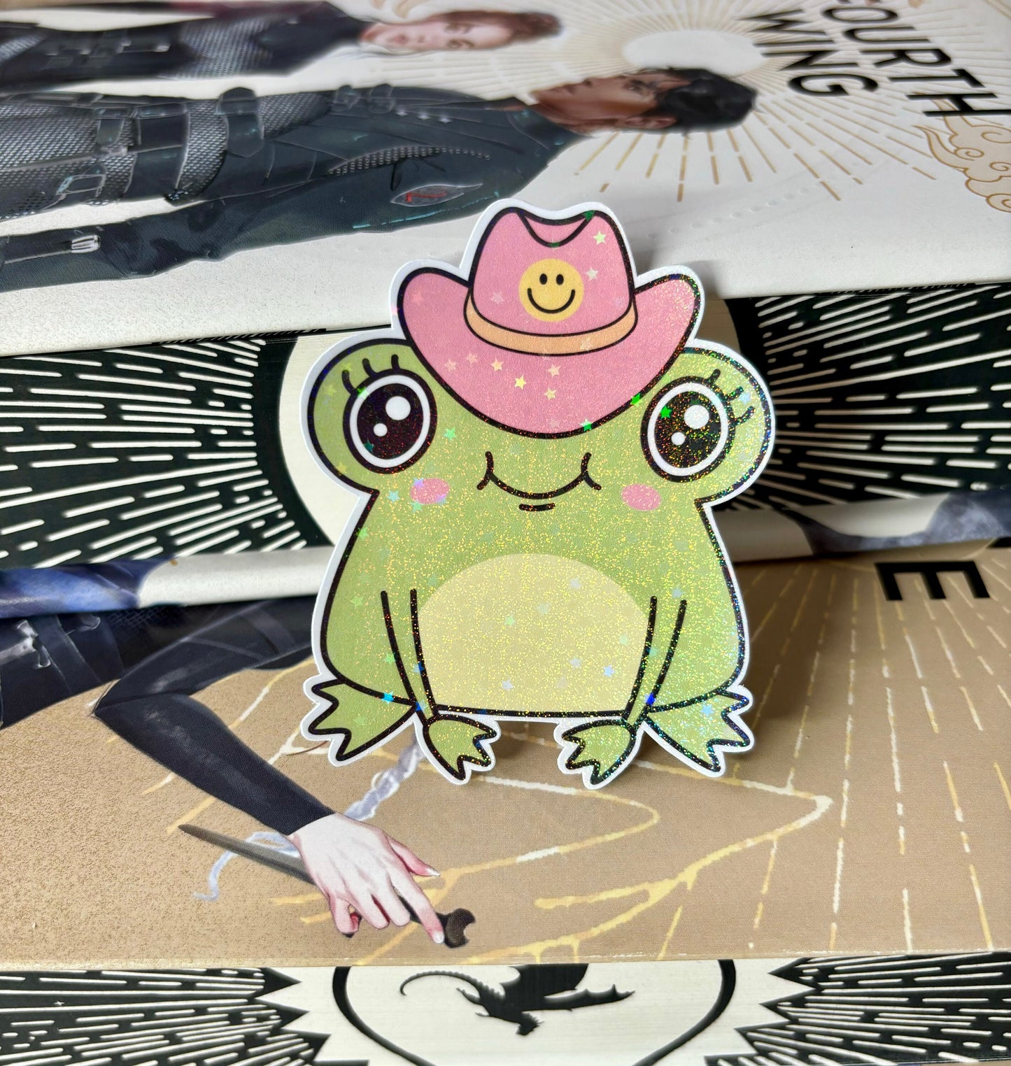Cute Cowgirl Frog Sticker