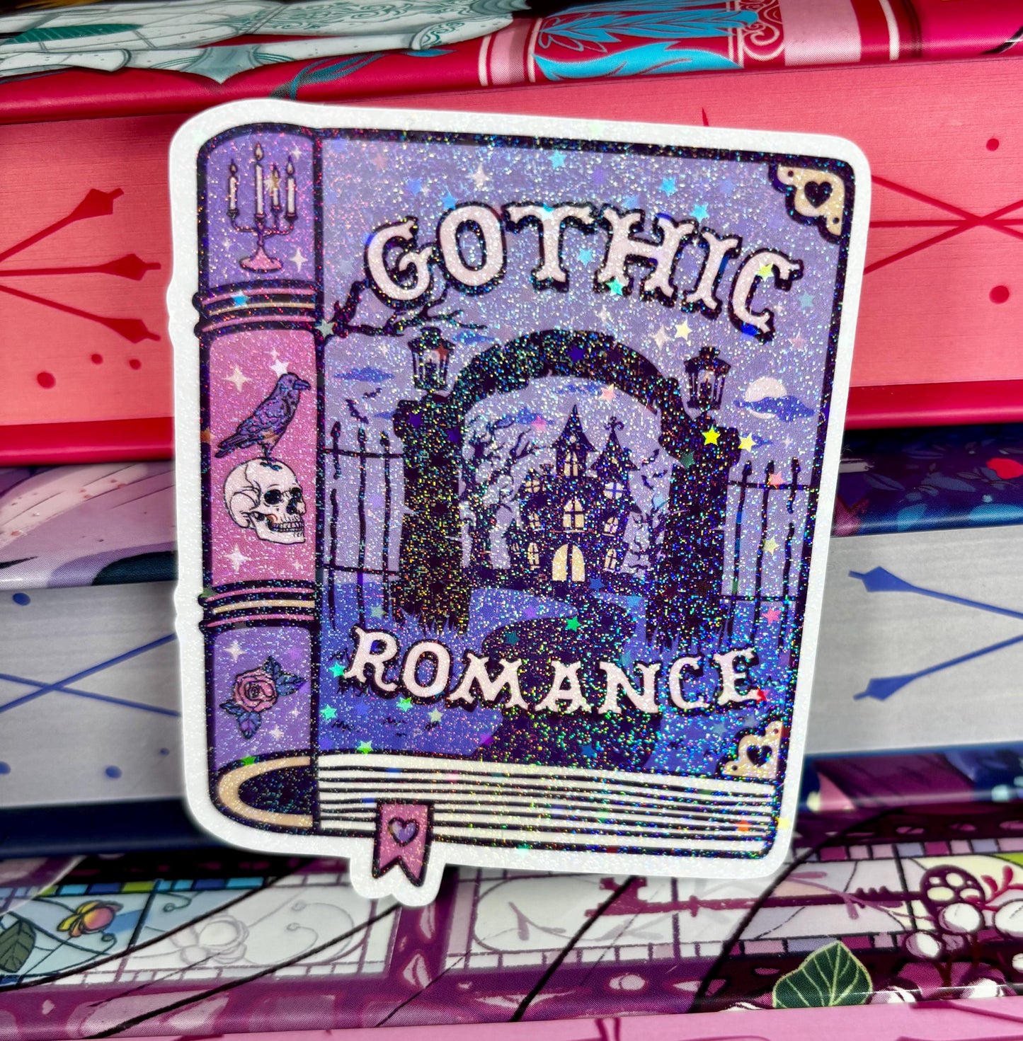Gothic Romance Book Sticker