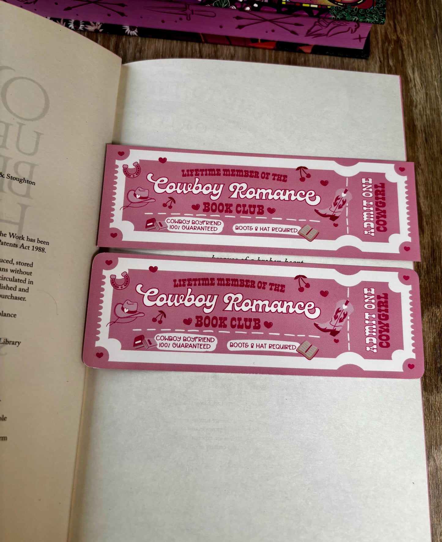 Cowboy Romance Book Club Bookmark