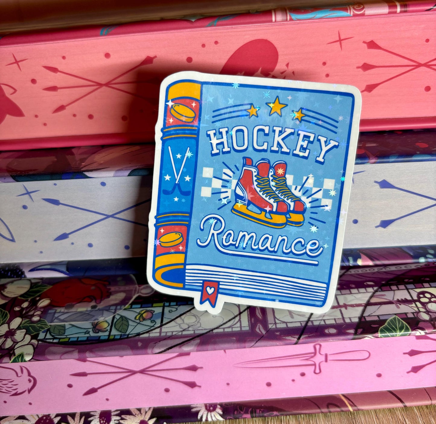 Hockey Romance Book Sticker