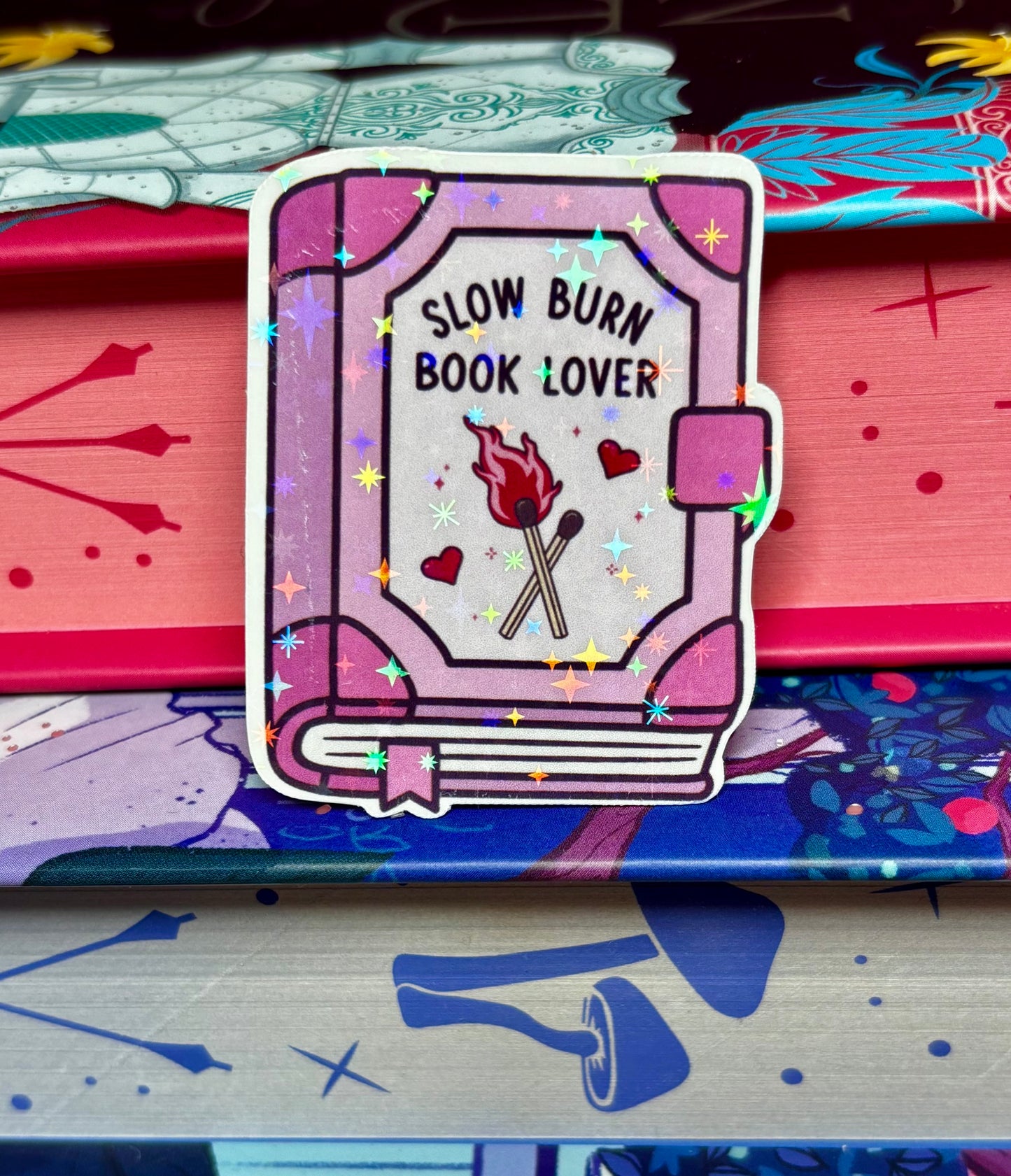 Mini Slow Burn Book Lover Sticker