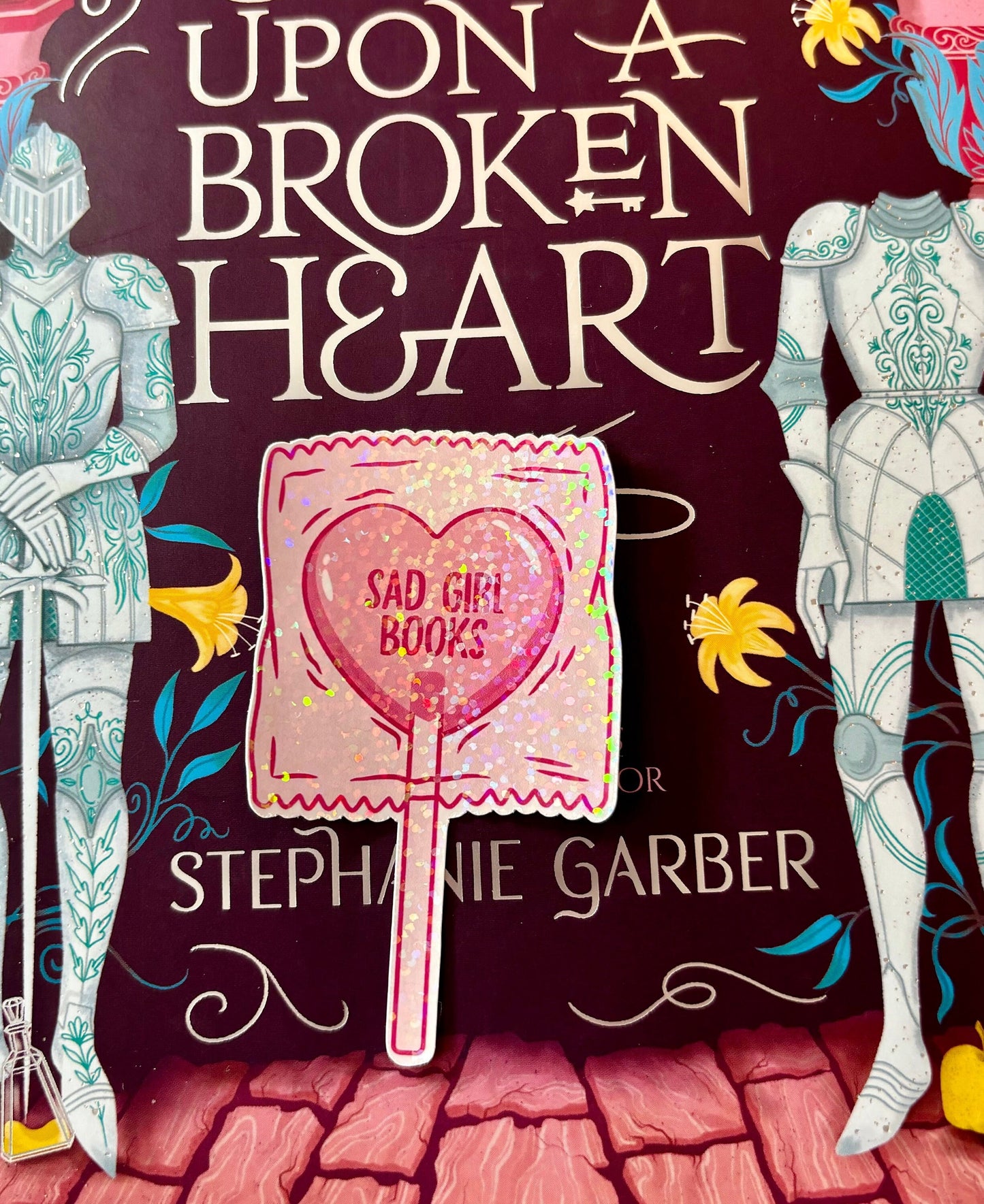 Sad Girl Books Lolly Sticker