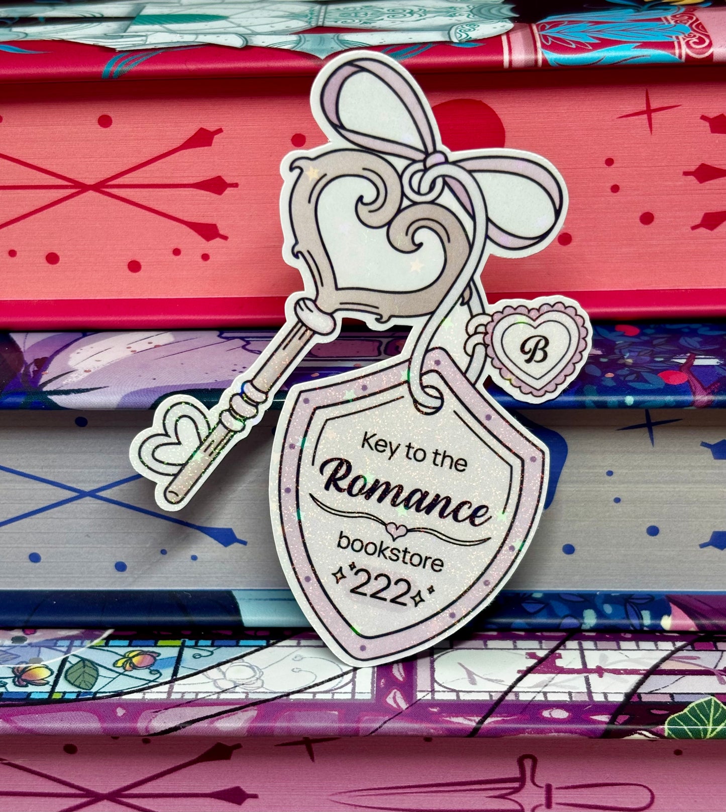 Key To The Romance Bookstore Sticker