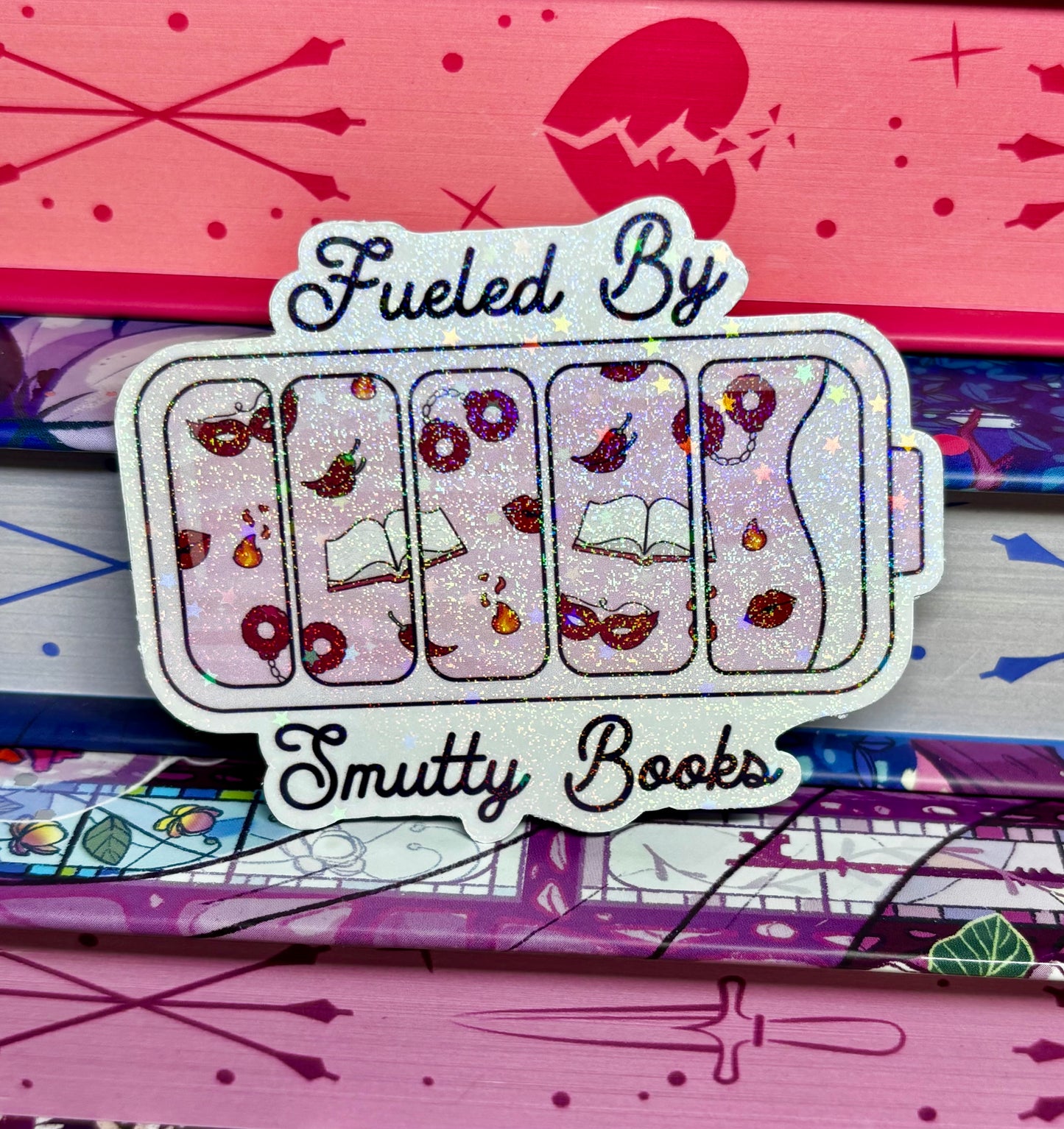 Fueled By Smutty Books Sticker