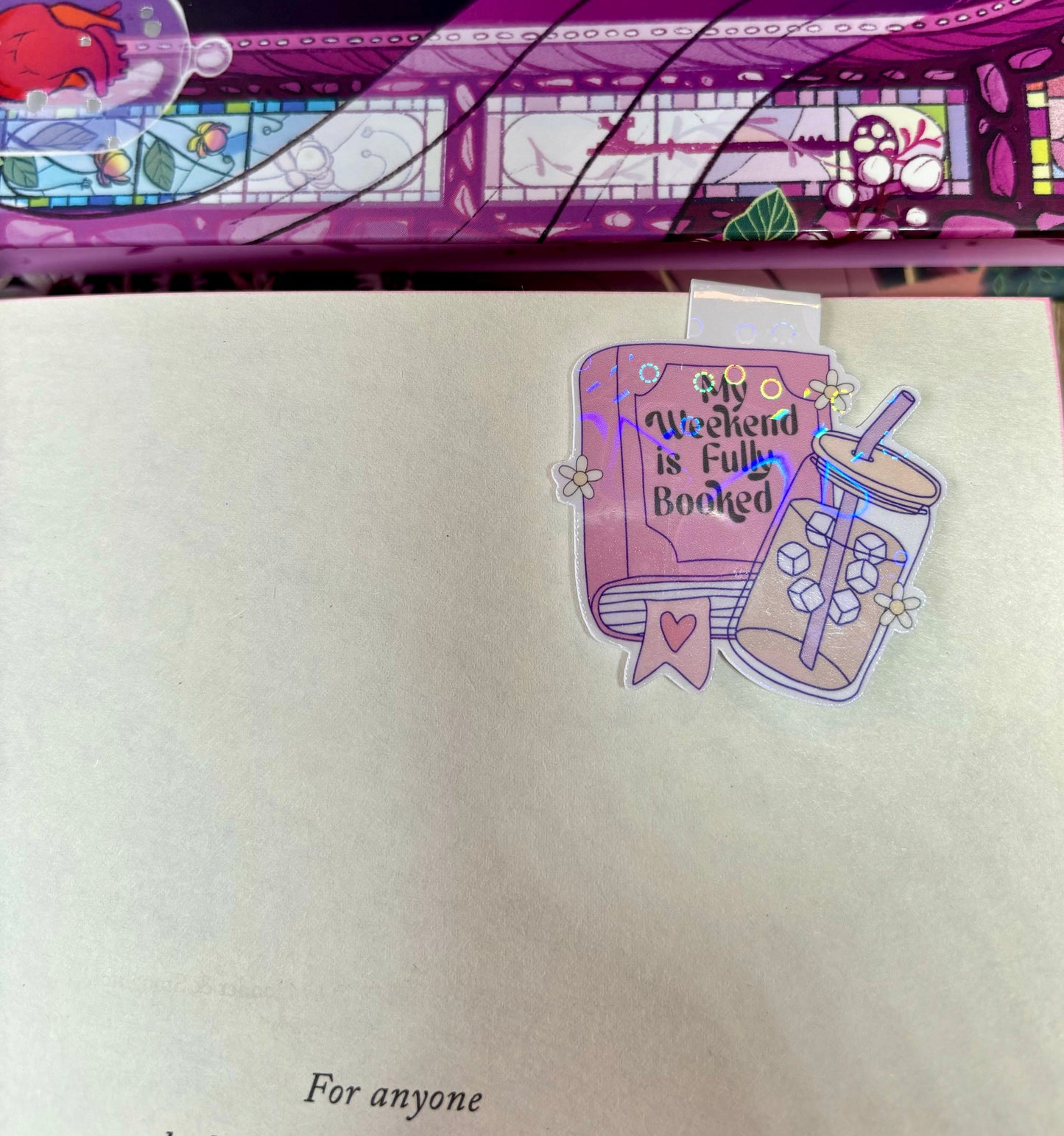 Mini My Weekend Is Fully Booked Magnetic Bookmark