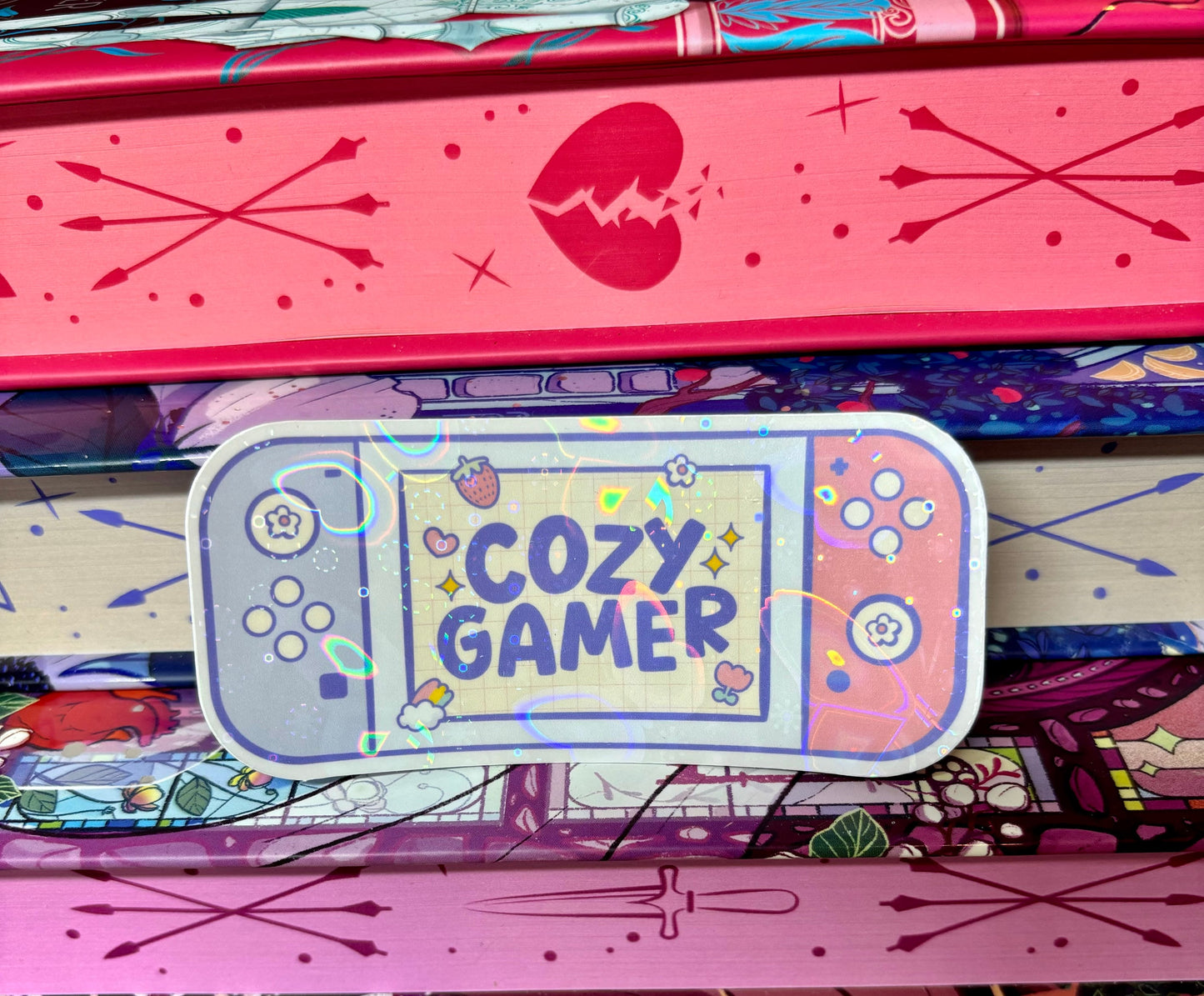 Cozy Gamer Game Console Sticker