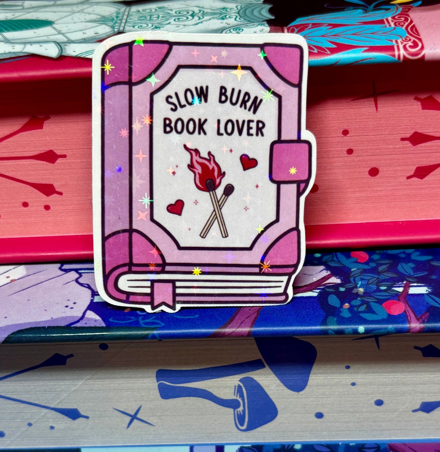 Mini Slow Burn Book Lover Sticker