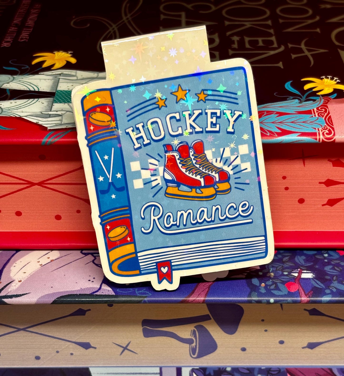 Hockey Romance Book Magnetic Bookmark