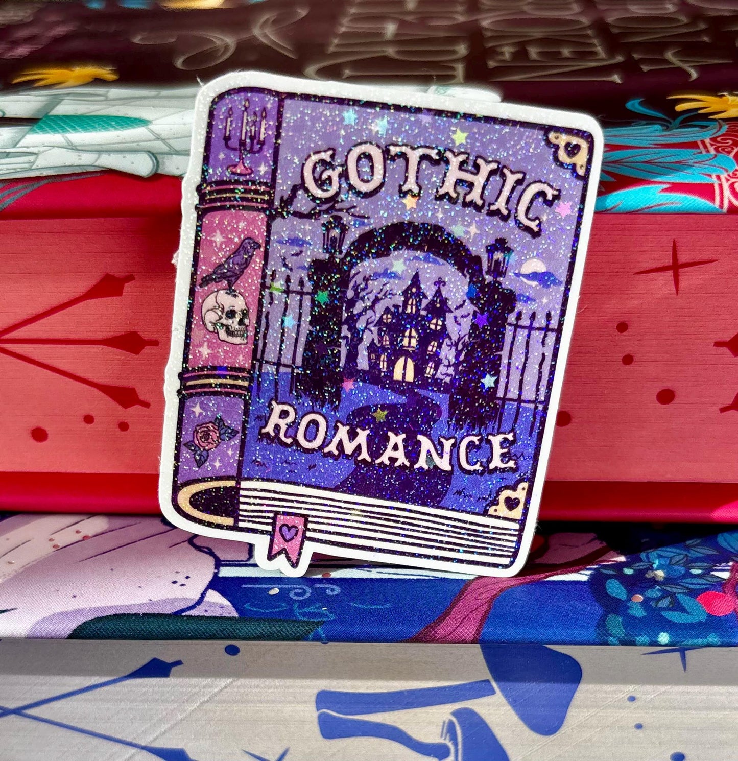 Mini Gothic Romance Book Sticker