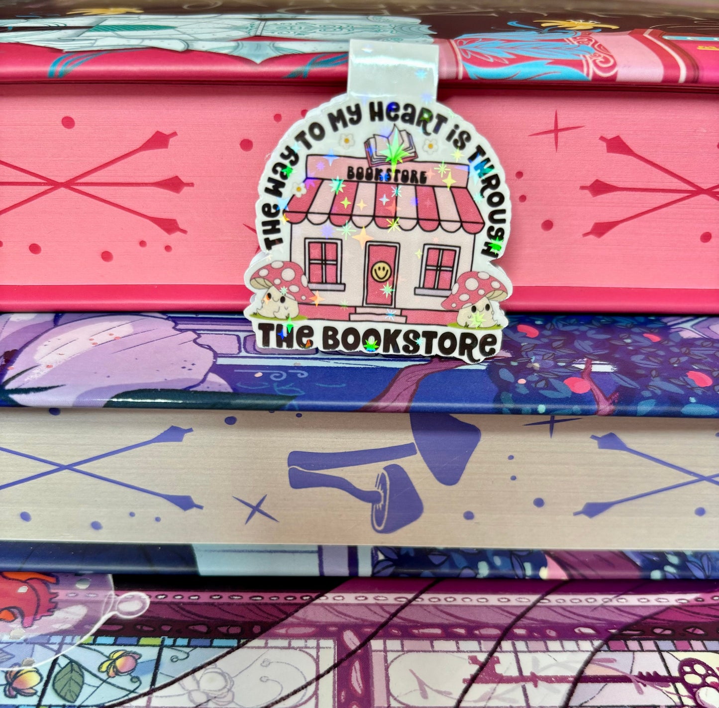 Mini The Way To My Heart Is Through The Bookstore Magnetic Bookstore