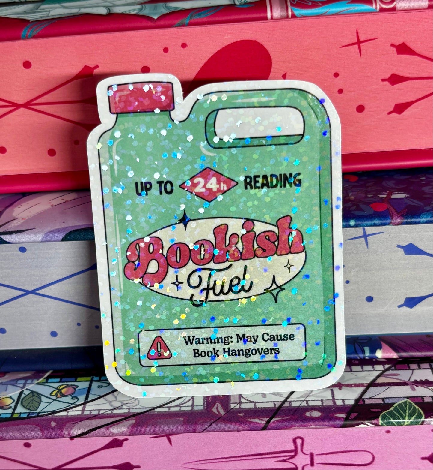 Bookish Fuel Can Sticker