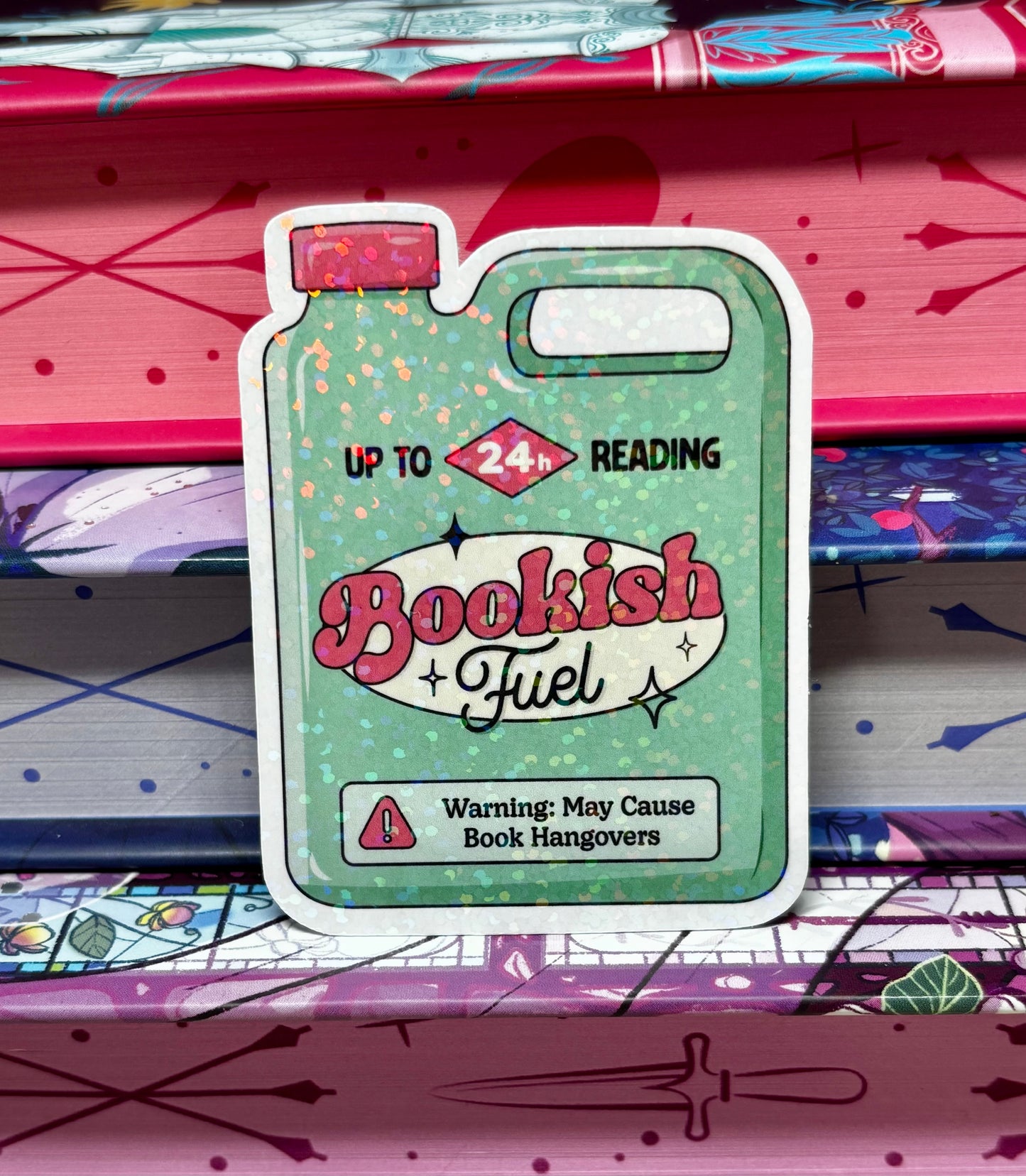 Bookish Fuel Can Sticker