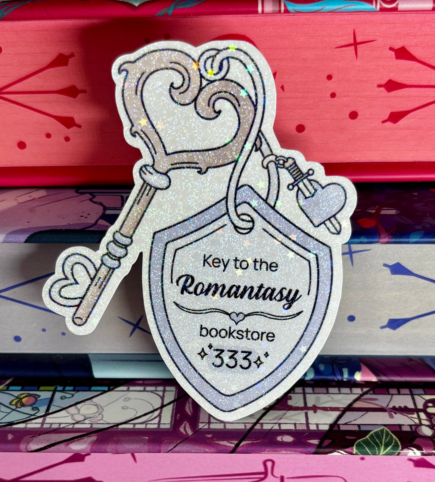 Key To The Romantasy Bookstore Sticker