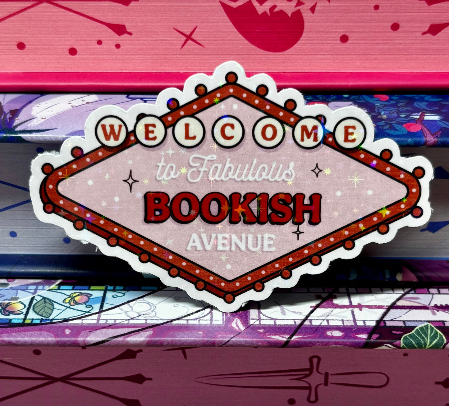 Welcome To Fabulous Bookish Avenue Sticker