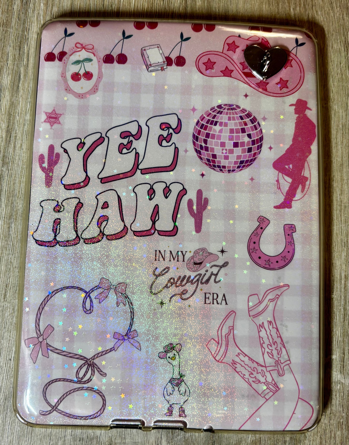 Cowgirl Era Holographic Laminate Kindle Insert