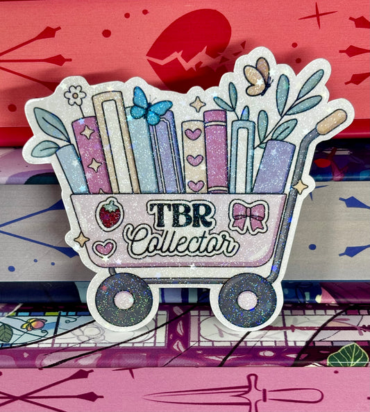 Cute TBR Collector Cart Sticker