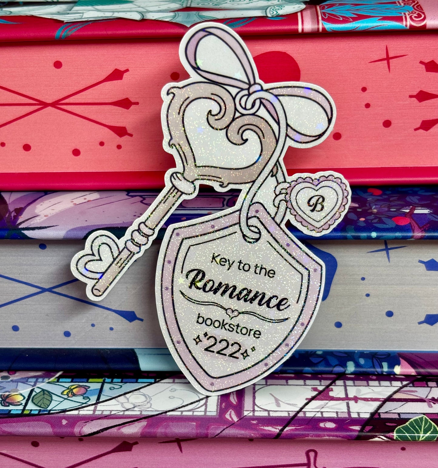 Key To The Romance Bookstore Sticker