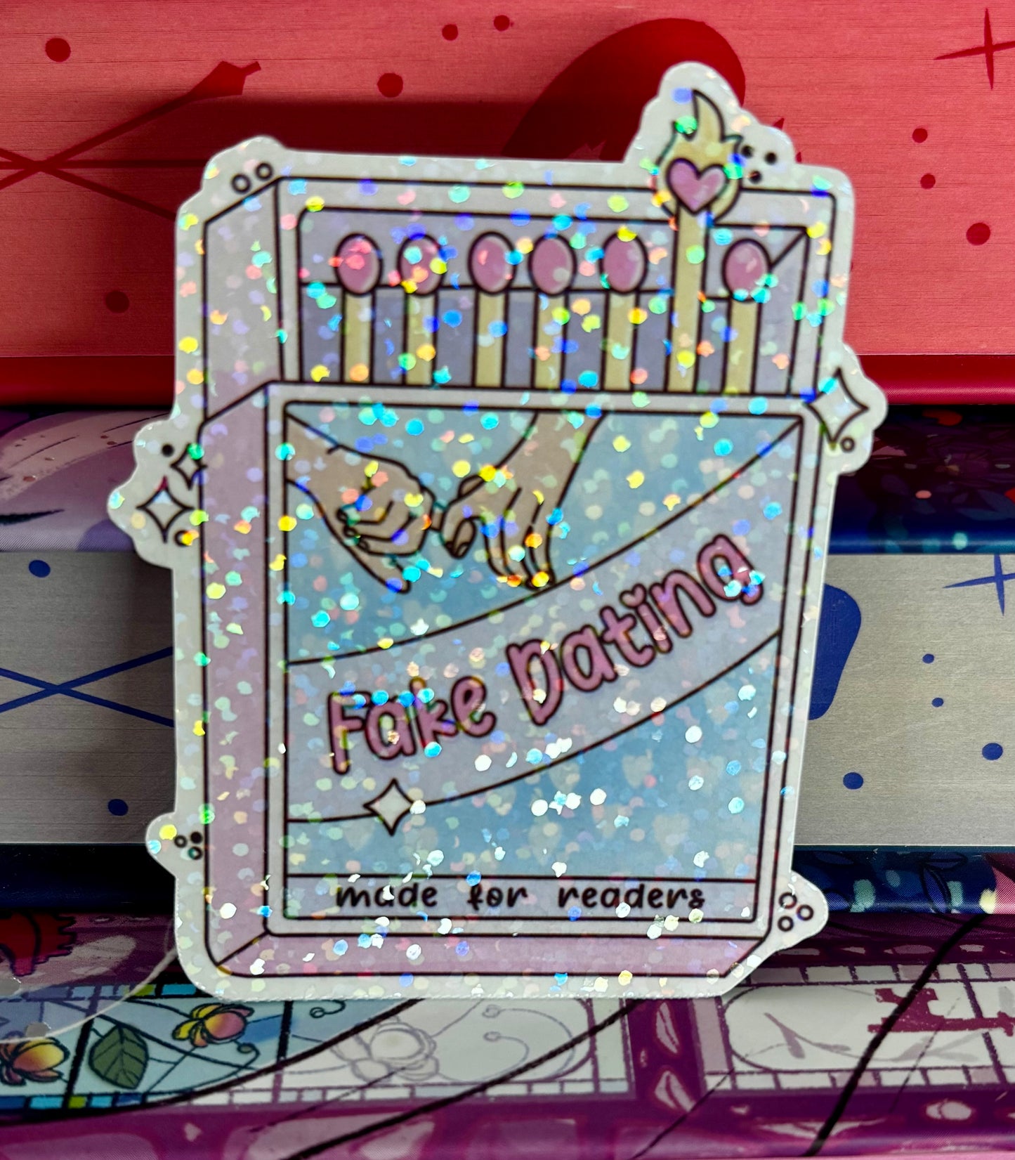 Fake Dating Matches Romance Tropes Sticker
