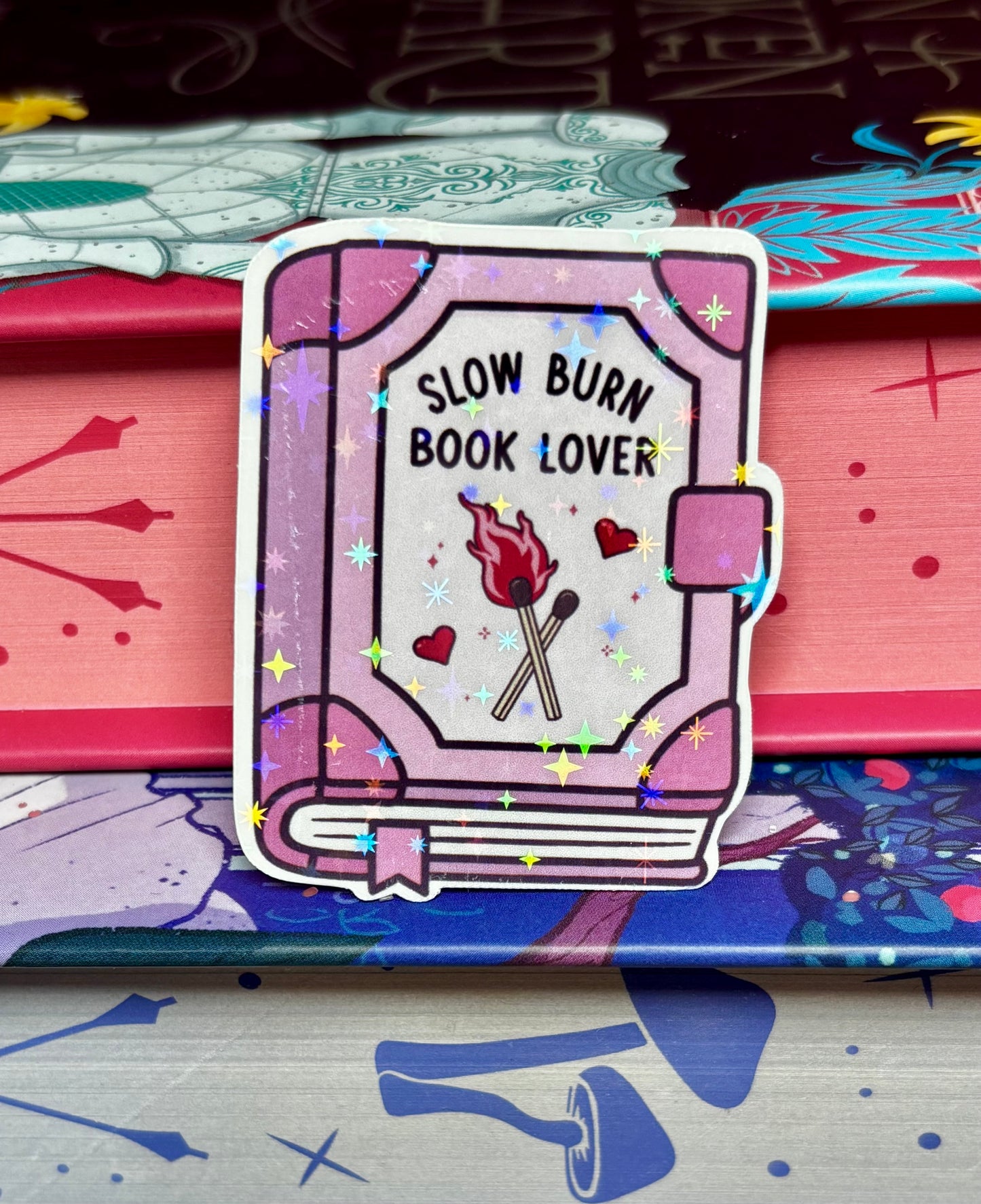 Mini Slow Burn Book Lover Sticker