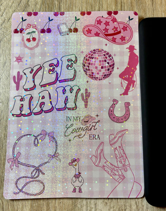Cowgirl Era Holographic Laminate Kindle Insert