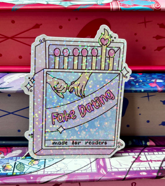 Fake Dating Matches Romance Tropes Sticker