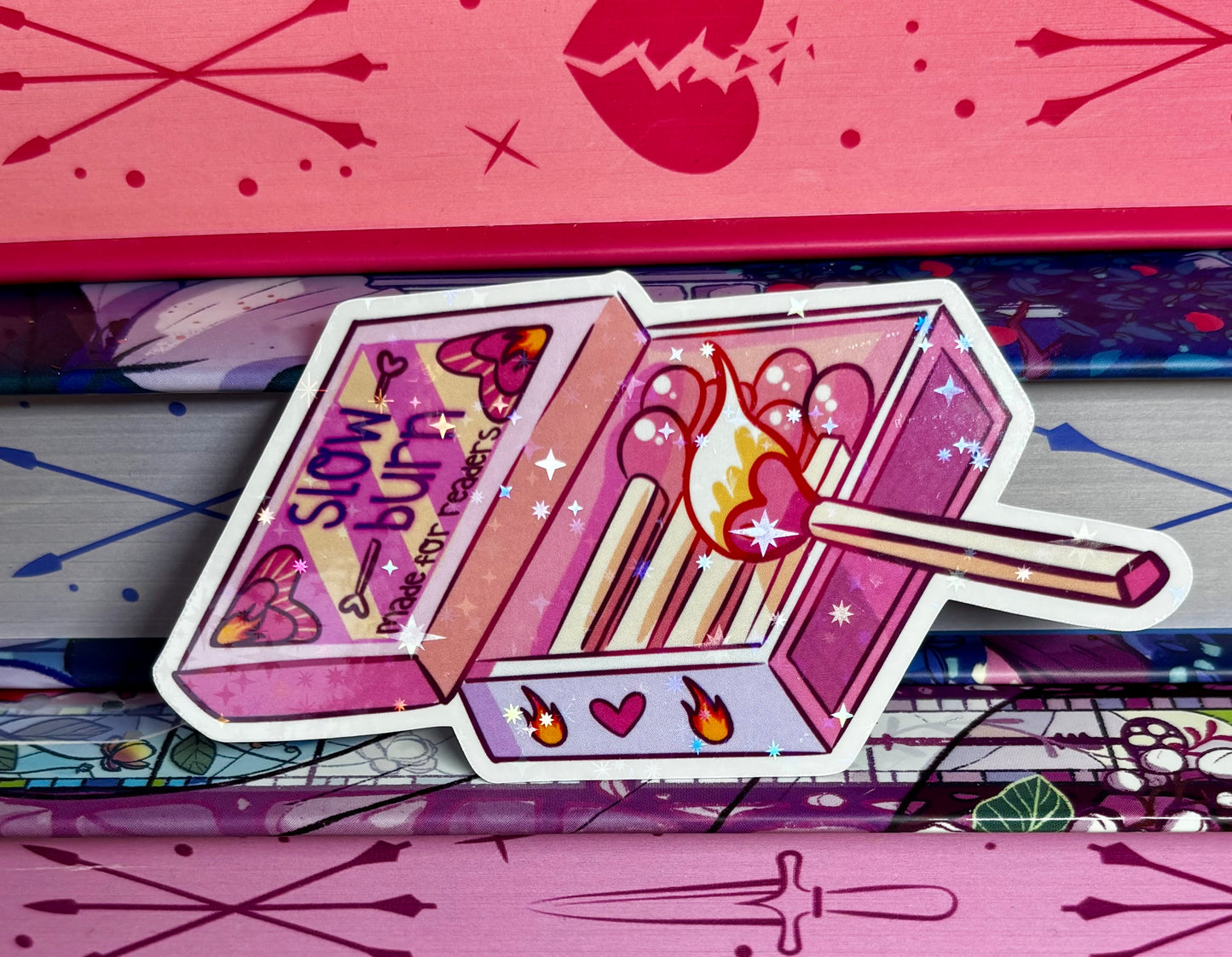 Cute Slow Burn Matches Sticker
