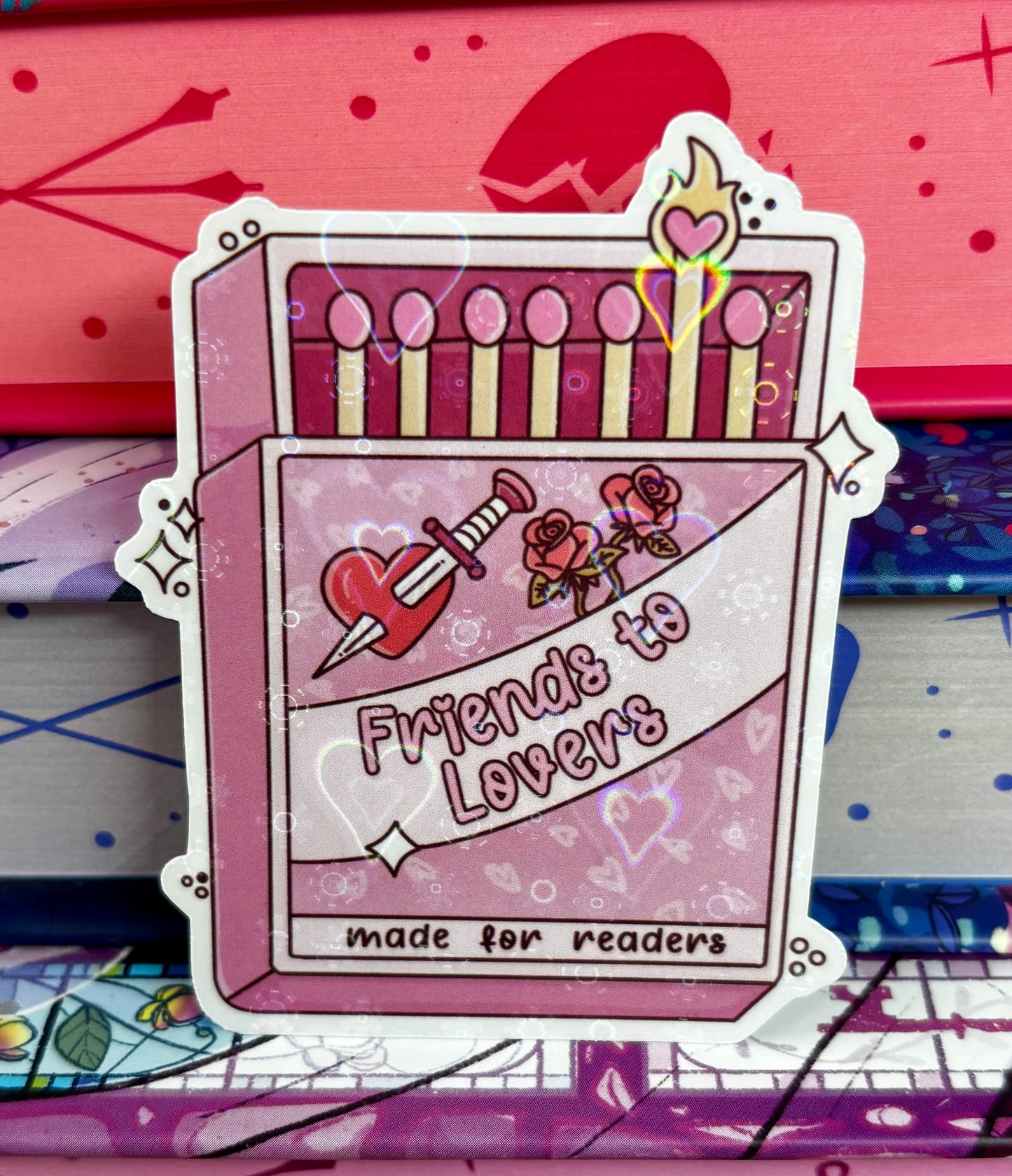 Friends To Lovers Matches Romance Tropes Sticker