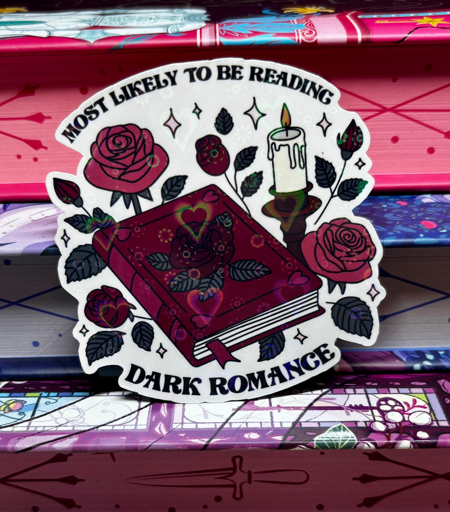 Most Likely To Be Reading Dark Romance Sticker