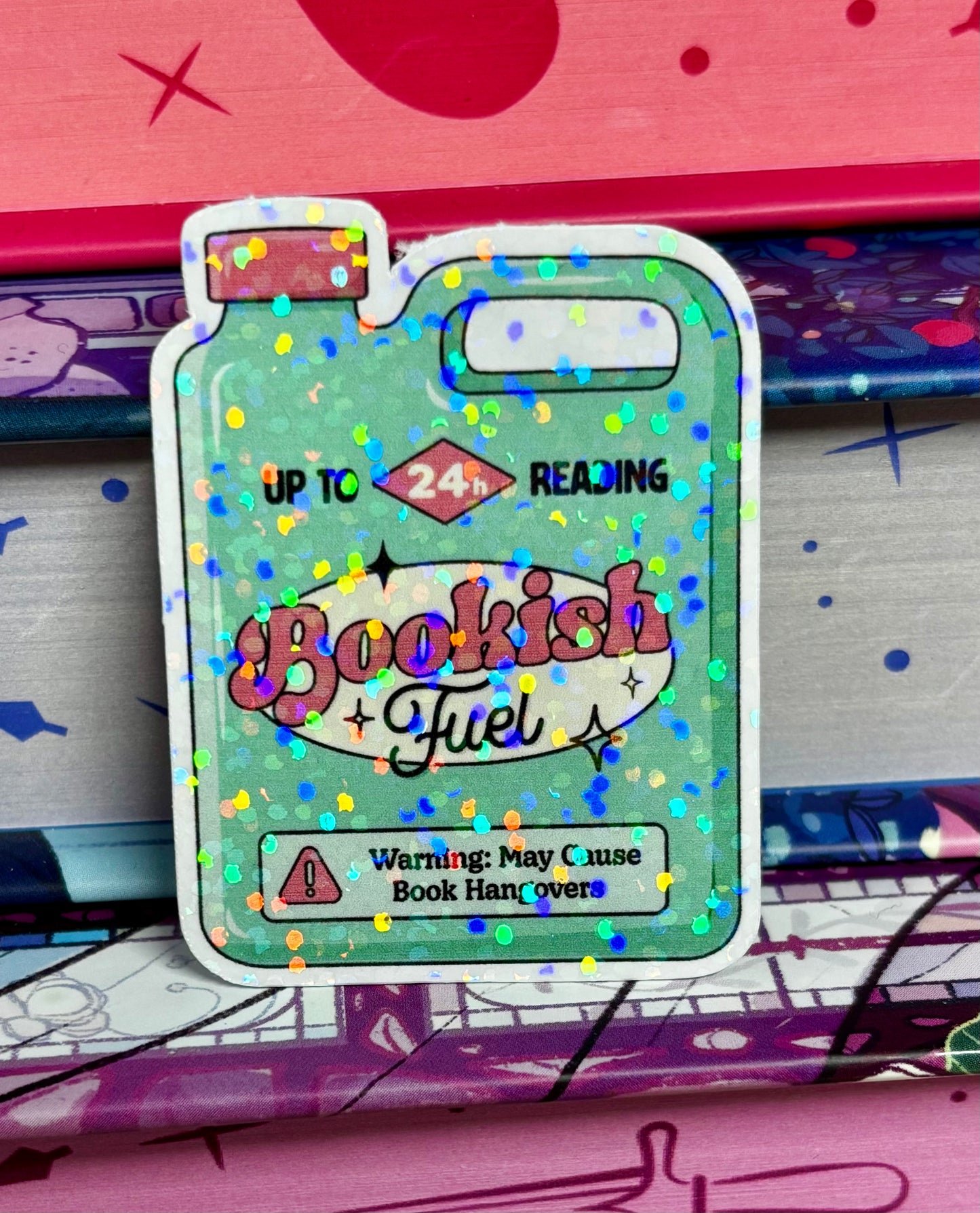 Mini Bookish Fuel Can Sticker