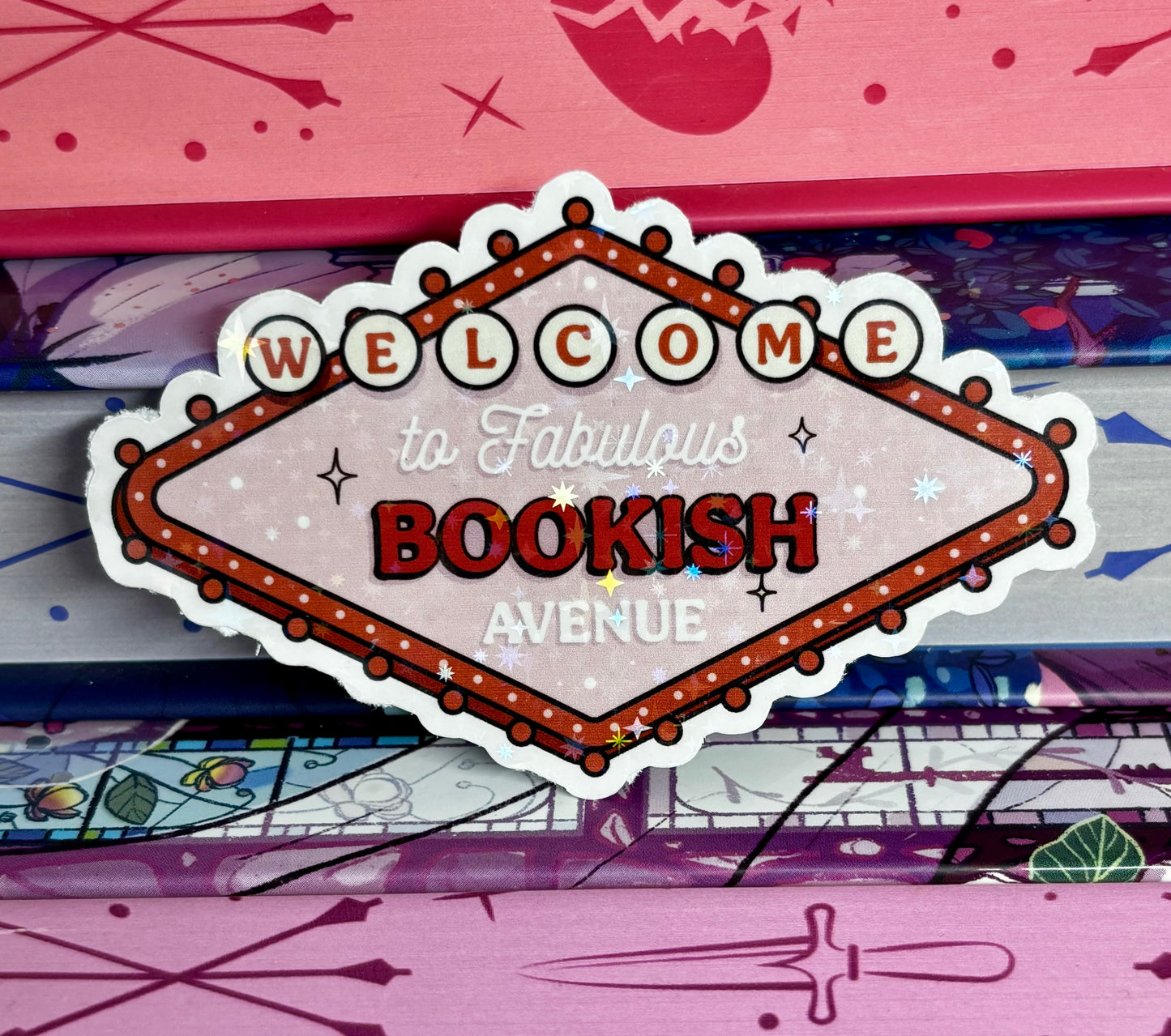 Welcome To Fabulous Bookish Avenue Sticker