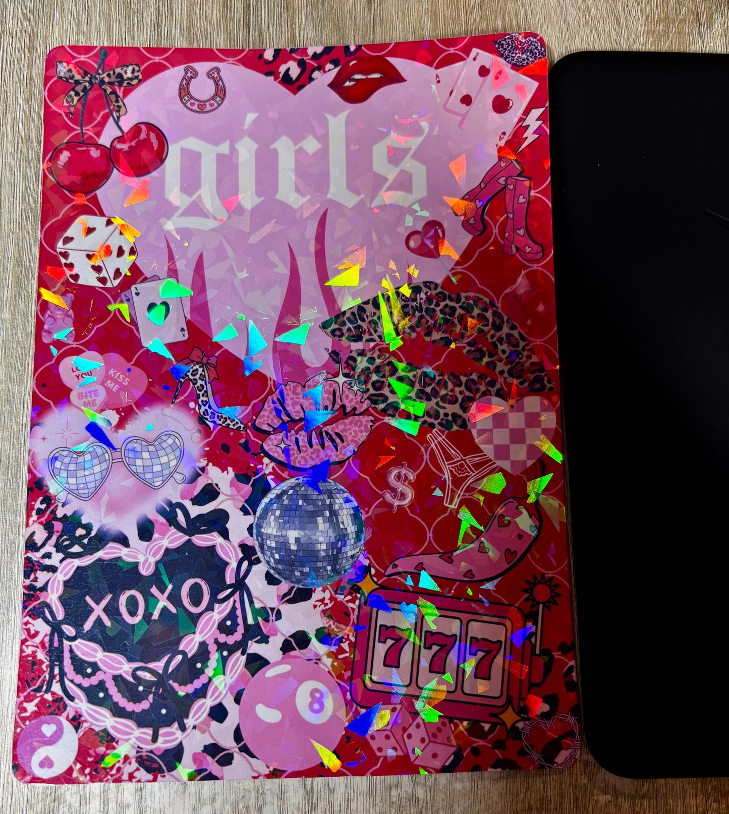 Y2K Messy Lucky Girl Kindle Insert