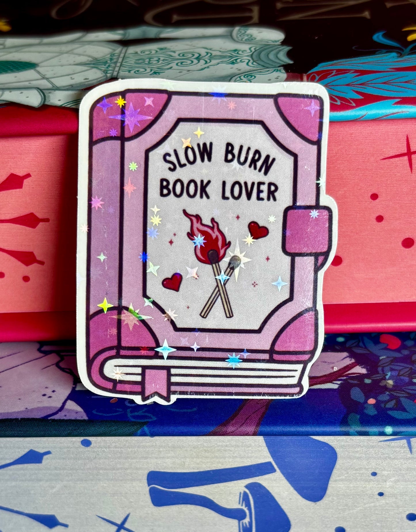 Mini Slow Burn Book Lover Sticker