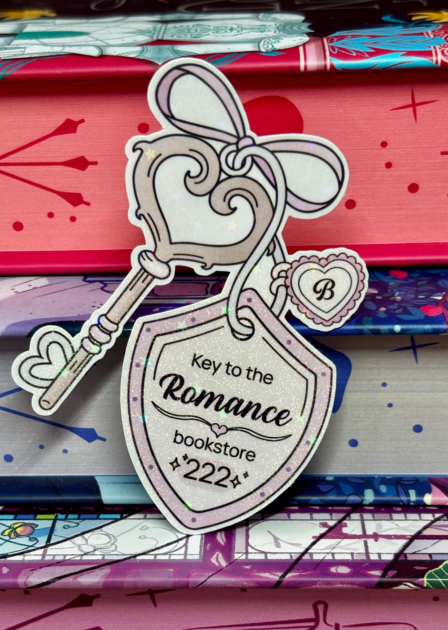 Key To The Romance Bookstore Sticker