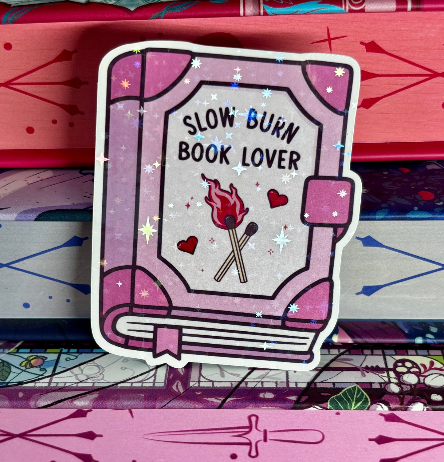 Slow Burn Book Lover Sticker