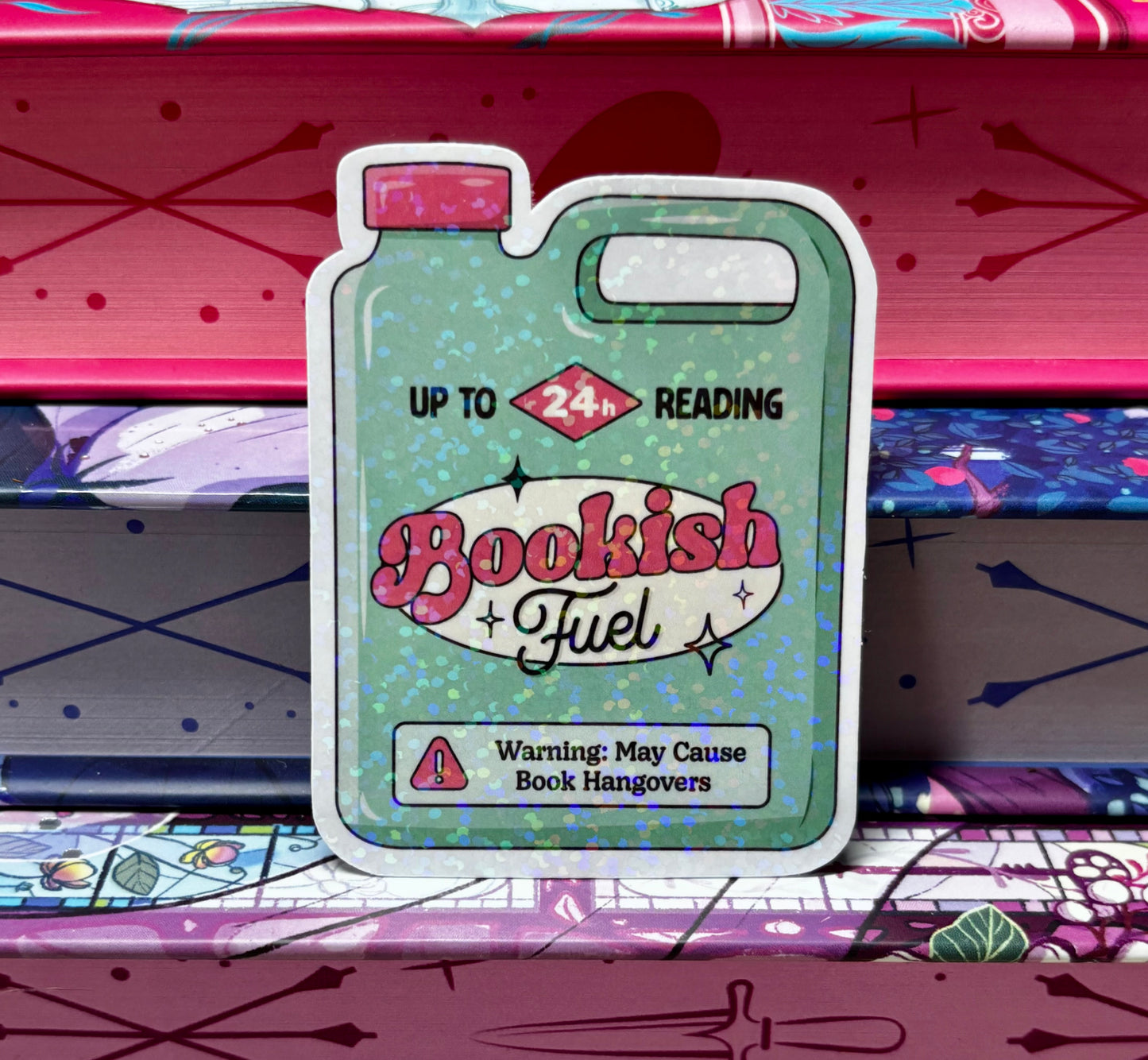 Bookish Fuel Can Sticker