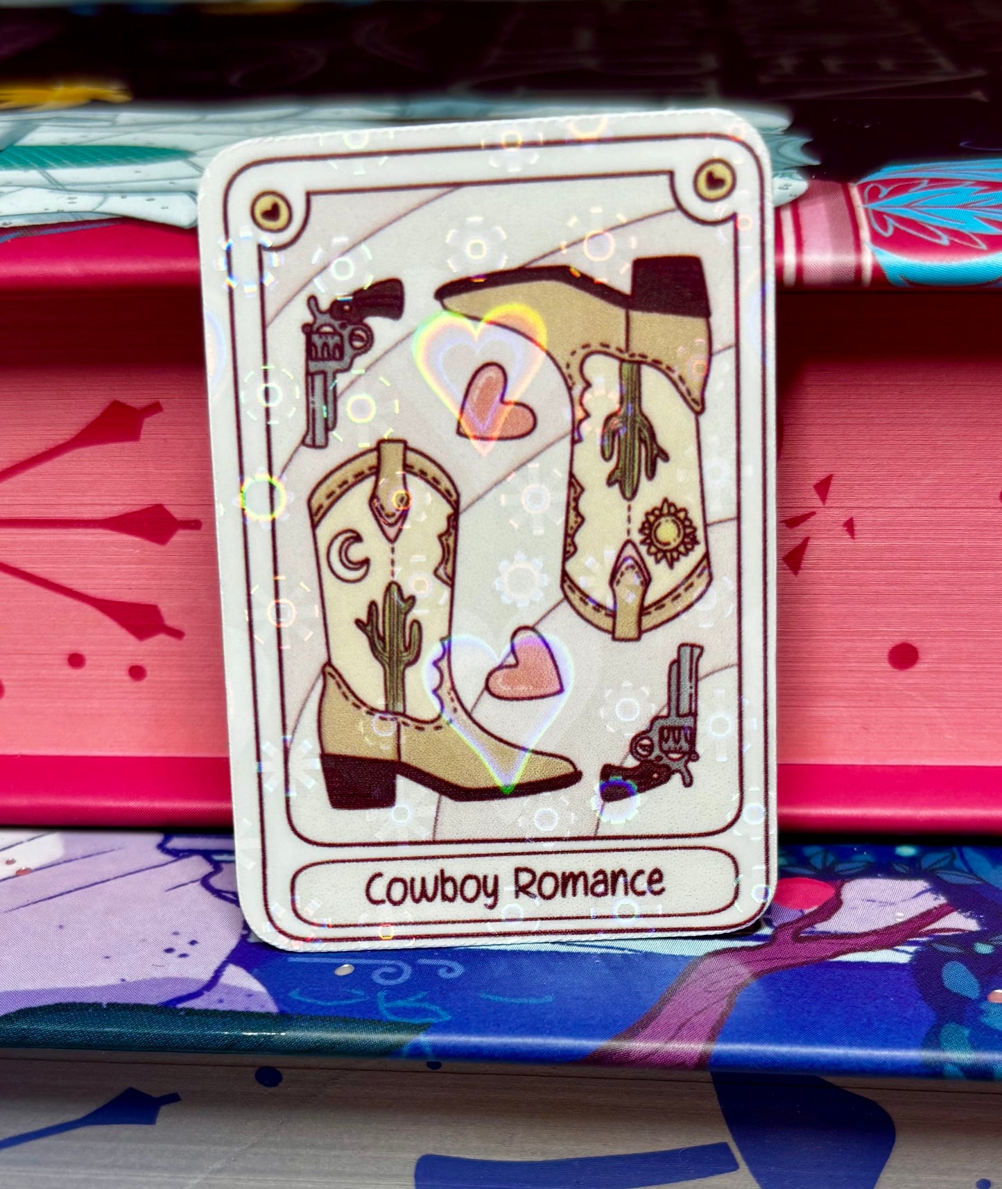 Mini Cowboy Romance Sticker