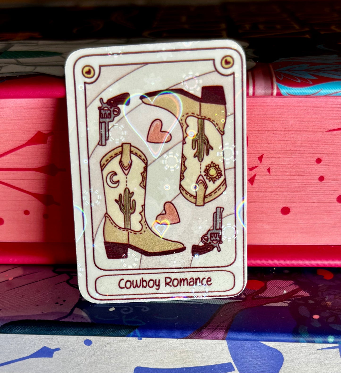 Mini Cowboy Romance Sticker