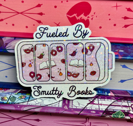 Fueled By Smutty Books Sticker
