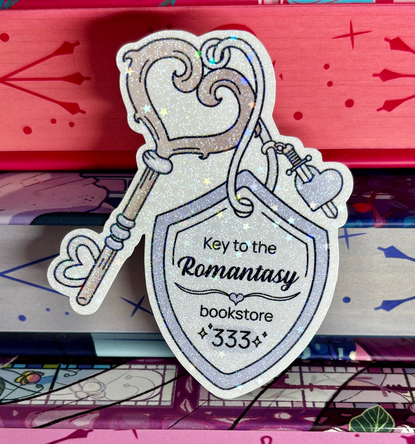 Key To The Romantasy Bookstore Sticker