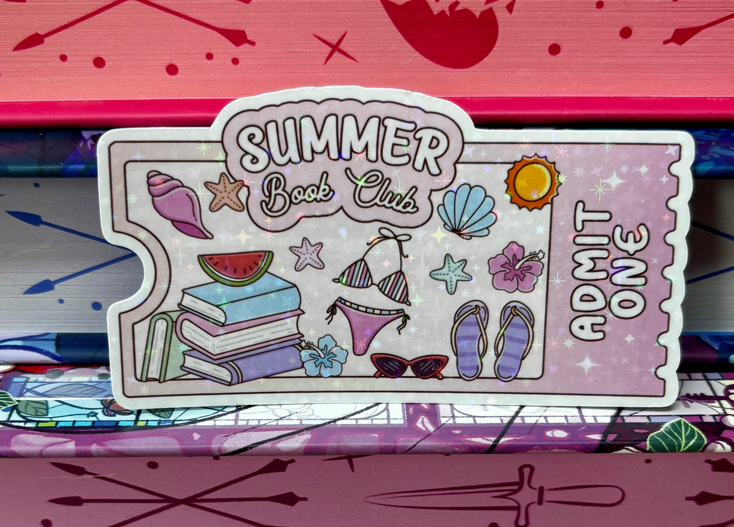 Summer Book Club Ticket Sticker