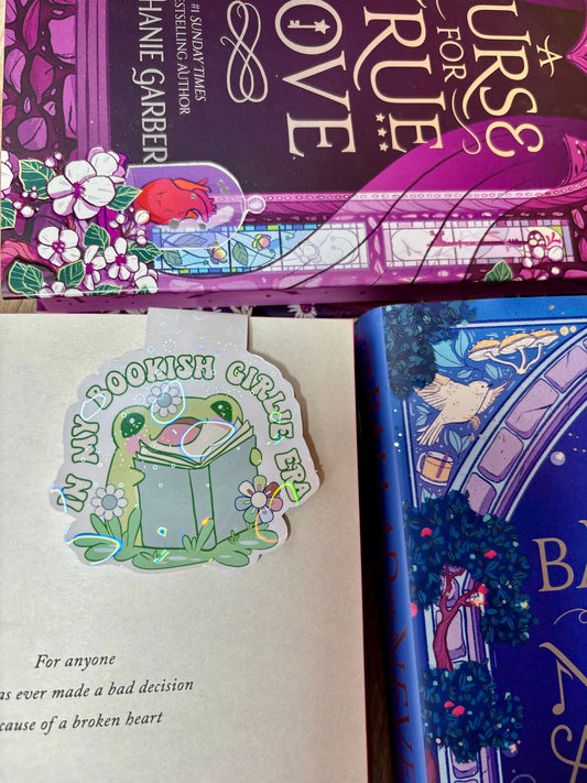 In My Bookish Girlie Era Frog Magnetic Bookmark